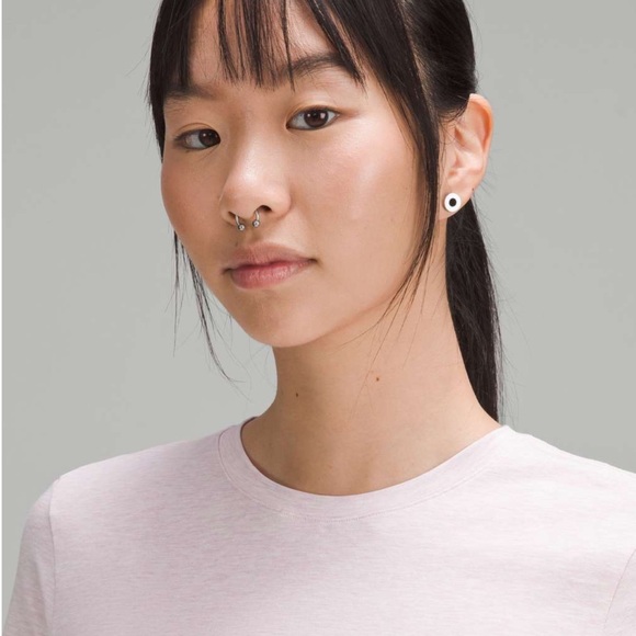 Lululemon Love Crewneck T-Shirt 20 Heathered Meadowsweet Pink - Picture 2 of 6